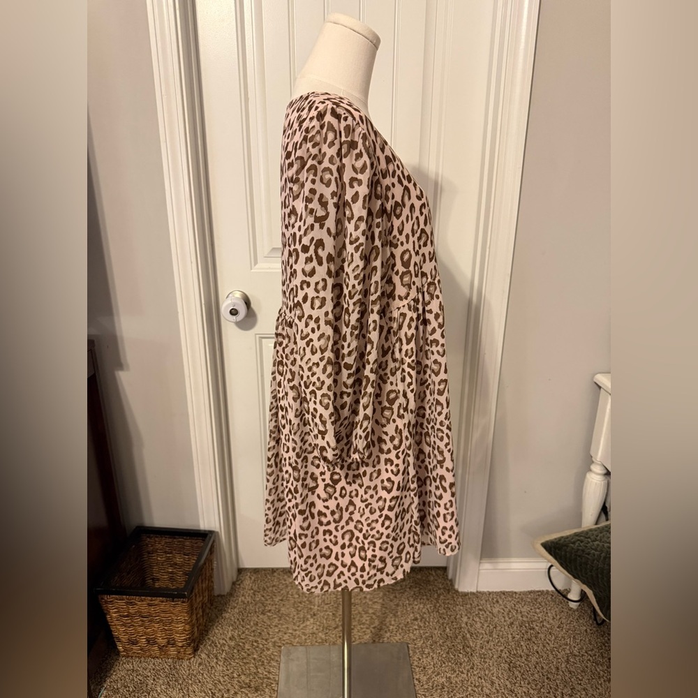 Baevely Animal Print Long Sleeve Dress - Picture 5 of 14